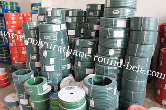Green  85A  Rough  Polyurethane Round Belt  Resistance To Oils, Fuels,And Oxygen