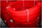 Red Transmission Polyurethane Flat Belt Low Compression Set Industry Textile Machines