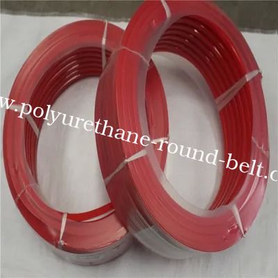 Red PU Pentagonal Belt Acid And Alkali Resistant Tear-Resistant Heat-Resistant Polyurethane V Belt